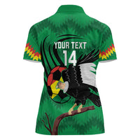 Custom Bolivia Football Women Polo Shirt Andean Condor Vamo La Verde