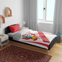 Custom Peru Football Bedding Set La Bicolor Coat Of Arms Style
