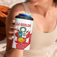Custom Peru Football 4 in 1 Can Cooler Tumbler La Bicolor Coat Of Arms Style