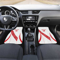 Custom Peru Football Car Mats La Bicolor Coat Of Arms Style
