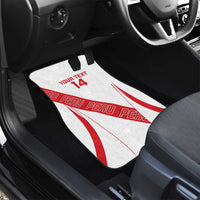 Custom Peru Football Car Mats La Bicolor Coat Of Arms Style