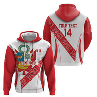 Custom Peru Football Hoodie La Bicolor Coat Of Arms Style