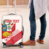 Custom Peru Football Luggage Cover La Bicolor Coat Of Arms Style