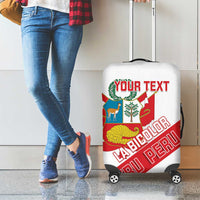 Custom Peru Football Luggage Cover La Bicolor Coat Of Arms Style