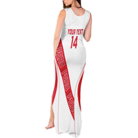 Custom Peru Football Tank Maxi Dress La Bicolor Coat Of Arms Style