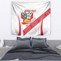 Custom Peru Football Tapestry La Bicolor Coat Of Arms Style