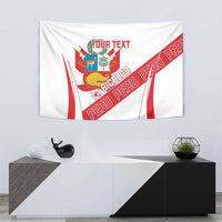 Custom Peru Football Tapestry La Bicolor Coat Of Arms Style