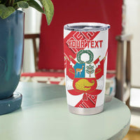 Custom Peru Football Tumbler Cup La Bicolor Coat Of Arms Style
