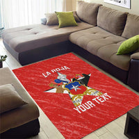 Custom Chile Football Area Rug Vamos La Roja