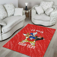 Custom Chile Football Area Rug Vamos La Roja