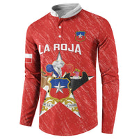 Custom Chile Football Button Sweatshirt Vamos La Roja