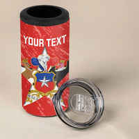 Custom Chile Football 4 in 1 Can Cooler Tumbler Vamos La Roja