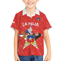 Custom Chile Football Family Matching Long Sleeve Bodycon Dress and Hawaiian Shirt Vamos La Roja