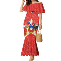 Custom Chile Football Family Matching Mermaid Dress and Hawaiian Shirt Vamos La Roja