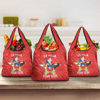Custom Chile Football Grocery Bag Vamos La Roja