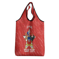 Custom Chile Football Grocery Bag Vamos La Roja