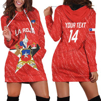 Custom Chile Football Hoodie Dress Vamos La Roja