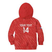 Custom Chile Football Kid Hoodie Vamos La Roja