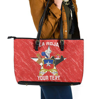 Custom Chile Football Leather Tote Bag Vamos La Roja