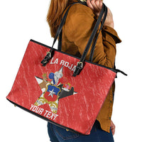 Custom Chile Football Leather Tote Bag Vamos La Roja