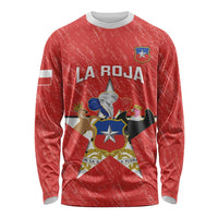 Custom Chile Football Long Sleeve Shirt Vamos La Roja