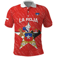 Custom Chile Football Polo Shirt Vamos La Roja