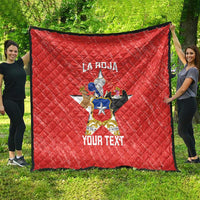Custom Chile Football Quilt Vamos La Roja