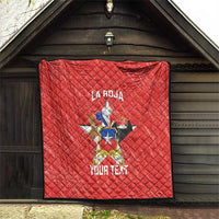 Custom Chile Football Quilt Vamos La Roja
