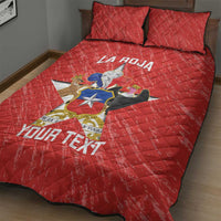 Custom Chile Football Quilt Bed Set Vamos La Roja