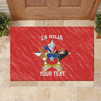 Custom Chile Football Rubber Doormat Vamos La Roja