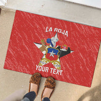 Custom Chile Football Rubber Doormat Vamos La Roja