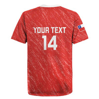 Custom Chile Football Rugby Jersey Vamos La Roja