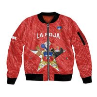 Custom Chile Football Sleeve Zip Bomber Jacket Vamos La Roja