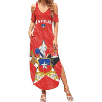 Custom Chile Football Summer Maxi Dress Vamos La Roja