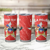 Custom Chile Football Tumbler Cup Vamos La Roja