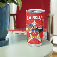Custom Chile Football Tumbler Cup Vamos La Roja