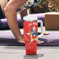 Custom Chile Football Tumbler With Handle Vamos La Roja