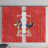 Custom Chile Football Window Curtain Vamos La Roja