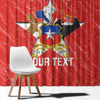 Custom Chile Football Window Curtain Vamos La Roja