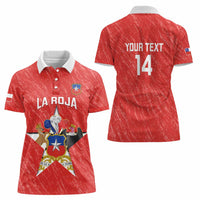 Custom Chile Football Women Polo Shirt Vamos La Roja