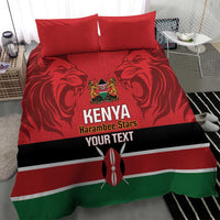 Custom Kenya Football Bedding Set Come On Harambee Stars