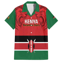 Custom Kenya Football Family Matching Long Sleeve Bodycon Dress and Hawaiian Shirt Come On Harambee Stars