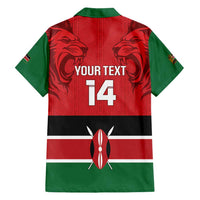 Custom Kenya Football Family Matching Long Sleeve Bodycon Dress and Hawaiian Shirt Come On Harambee Stars