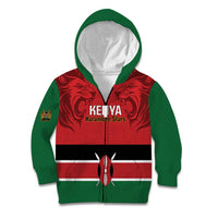 Custom Kenya Football Kid Hoodie Come On Harambee Stars