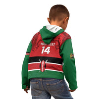 Custom Kenya Football Kid Hoodie Come On Harambee Stars