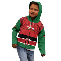 Custom Kenya Football Kid Hoodie Come On Harambee Stars