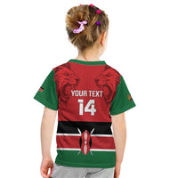 Custom Kenya Football Kid T Shirt Come On Harambee Stars