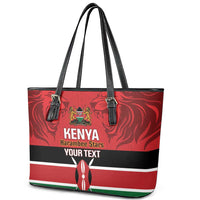 Custom Kenya Football Leather Tote Bag Come On Harambee Stars