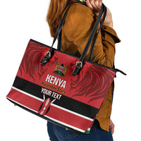 Custom Kenya Football Leather Tote Bag Come On Harambee Stars