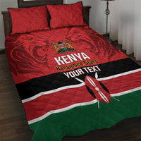 Custom Kenya Football Quilt Bed Set Come On Harambee Stars